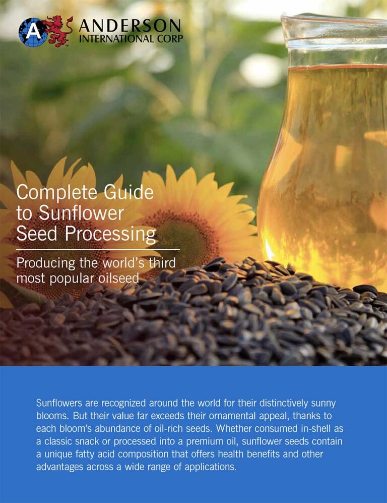Complete Guide to Sunflower Seed Processing Anderson International Corp